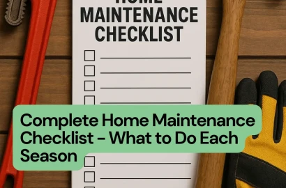 Learn Home Maintenance Checklist for Canadian Homeowners (By Season)