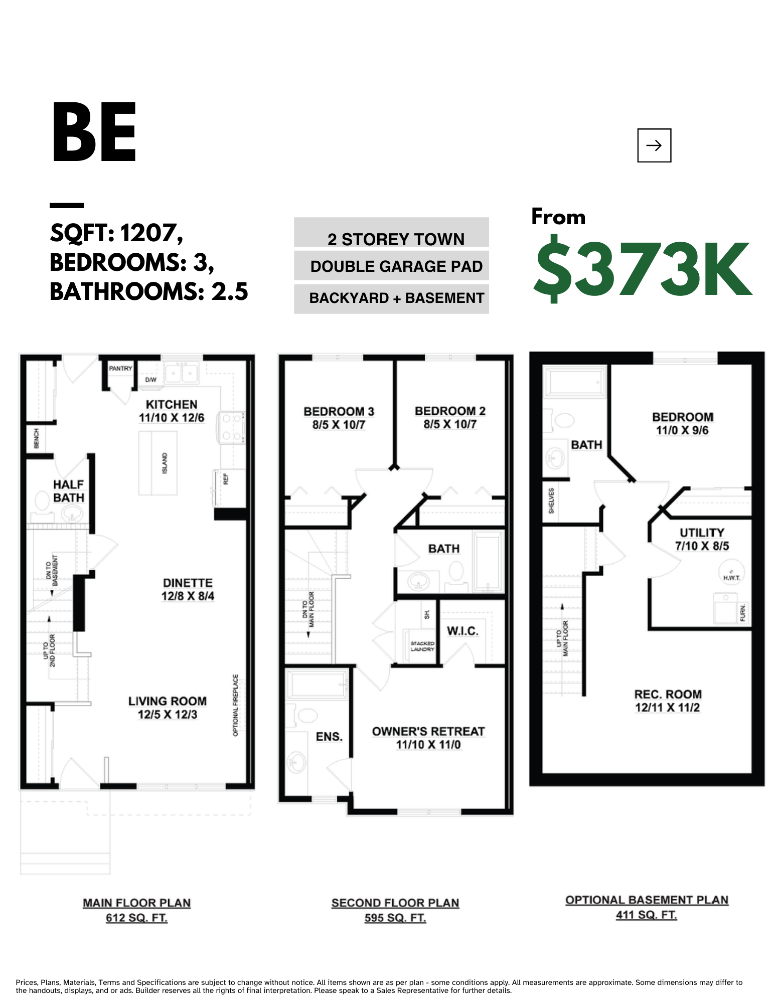 Low Fee Townhome - West Secord, Edmonton